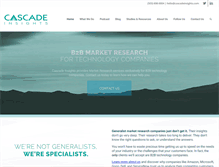 Tablet Screenshot of cascadeinsights.com